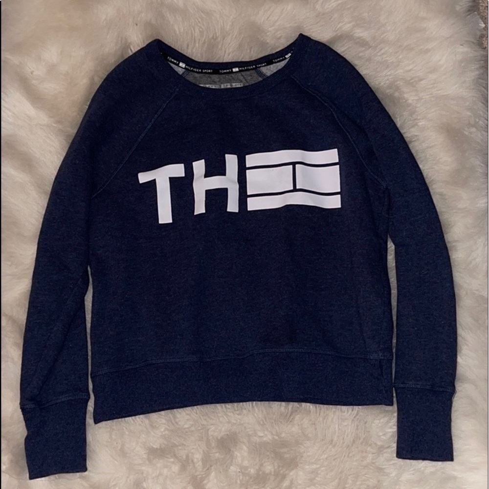 Tommy Hilfiger Blue Sweatshirt Size Medium